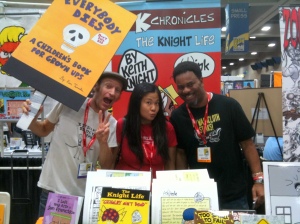 Lonnie Millsap at Keith Knight booth at Comic-Con!